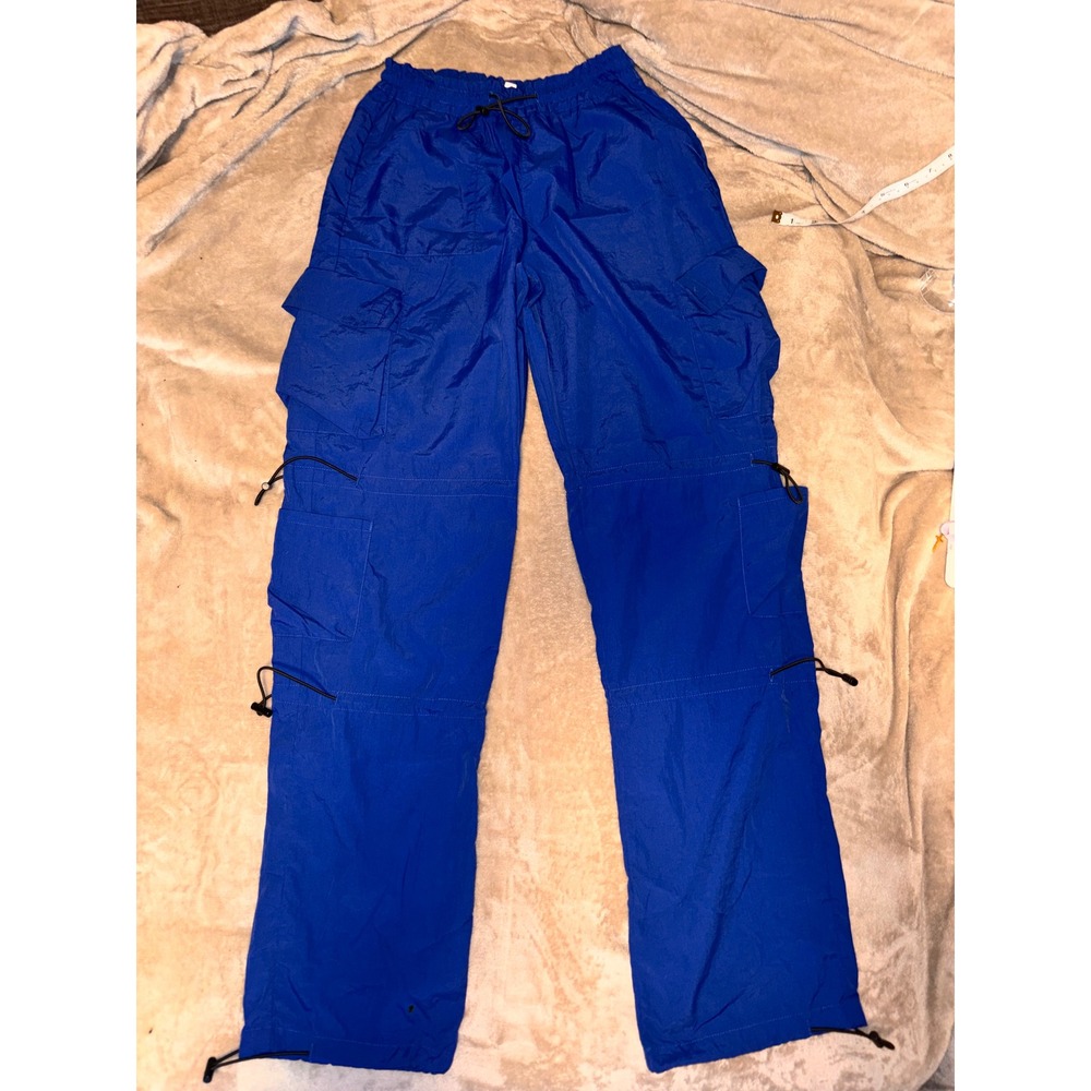 Garage Parachute Cargo Pants Women XS Blue Good Bungee Streetwear